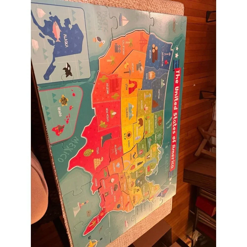 Lot of (9) kids puzzles